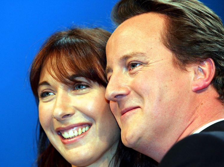 Camerons Geheimwaffe greift in den Wahlkampf ein: seine Frau Samantha.