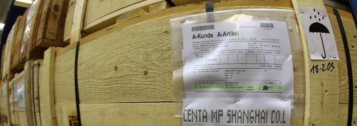 Verpackt, gestapelt, exportbereit: Das "Erfolgsrezept" liegt nicht im Preis.