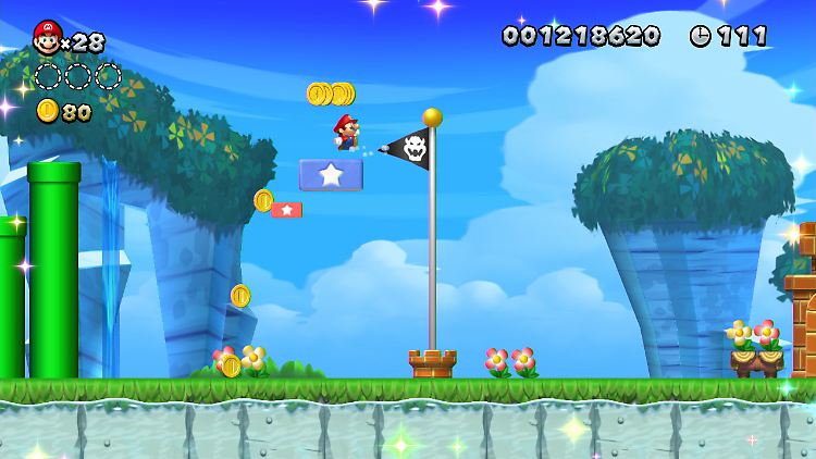 Super Mario hüpft jetzt auf zwei Bildschirmen gleichzeitig.