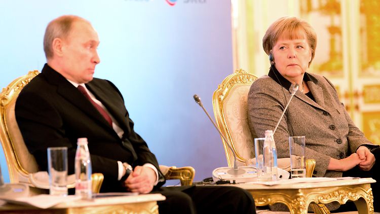 Die Worte von Angela Merkel dürften Wladimir Putin nicht gefallen haben.