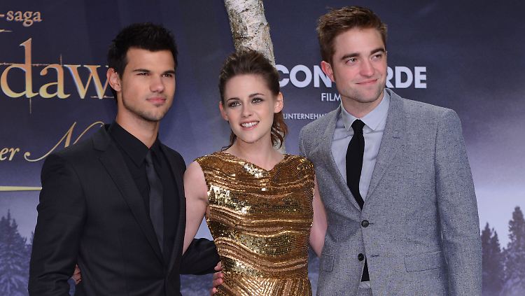 Stars mit Biss: Taylor Lautner, Kristen Stewart und Robert Pattinson (v.l.n.r.)