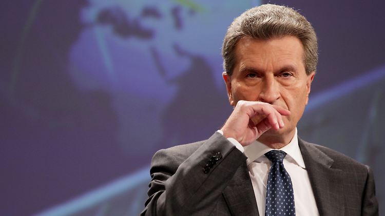 Günther Oettinger ändert hinsichtlich Griechenlands seine Meinung.