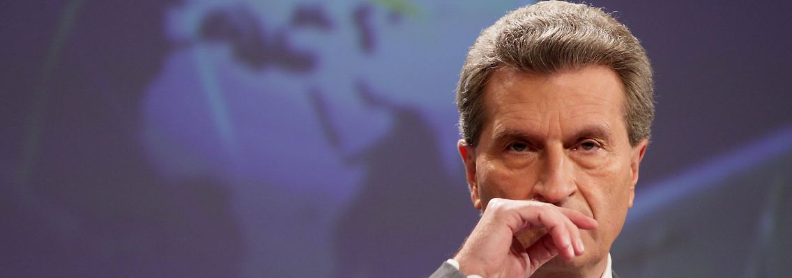 Günther Oettinger ändert hinsichtlich Griechenlands seine Meinung.