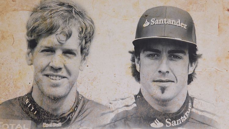 Weltmeister gesucht: Sebastian Vettel und Fernando Alonso.