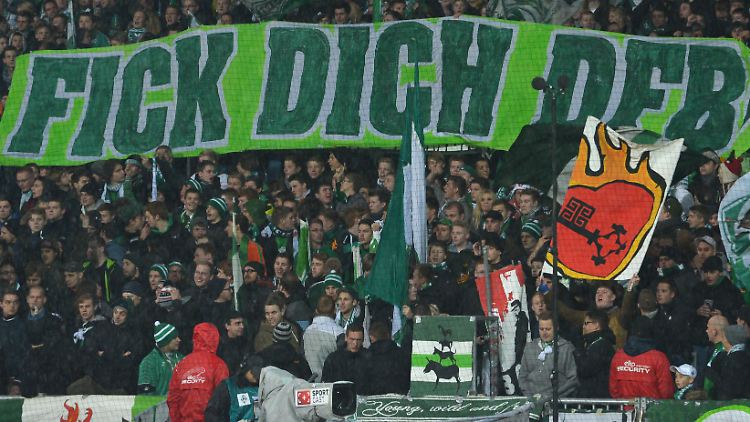 Friedlich, aber unhöflich: Fans des SV Werder Bemen.