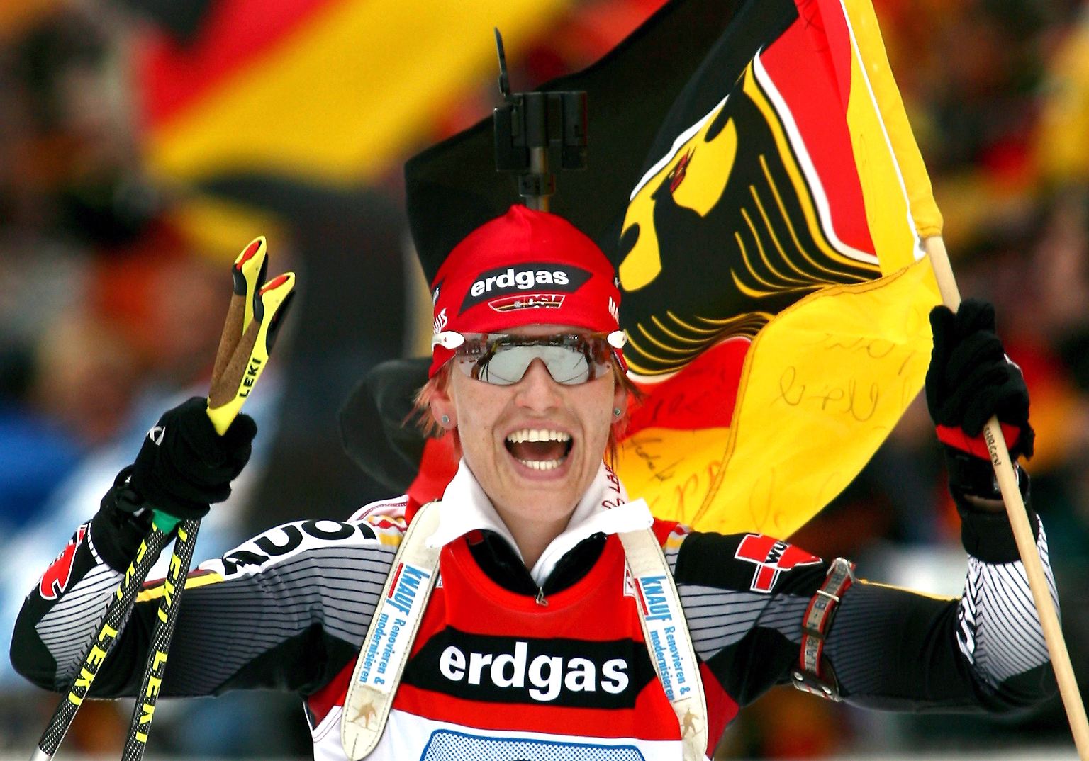 Kati Wilhelm ist eine der bekanntesten deutschen Sportlerinnen, eine der größten Biathletinnen aller Zeiten und nun Privatperson. Die Thüringerin beendet ihre Karriere.