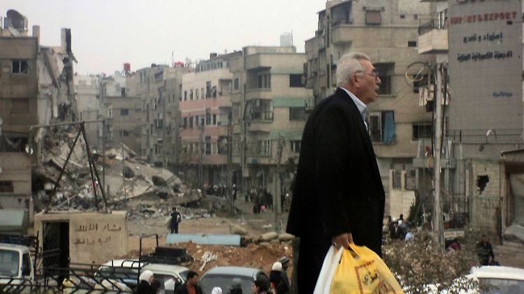 Zerstörungen in Harasta nahe Damaskus.