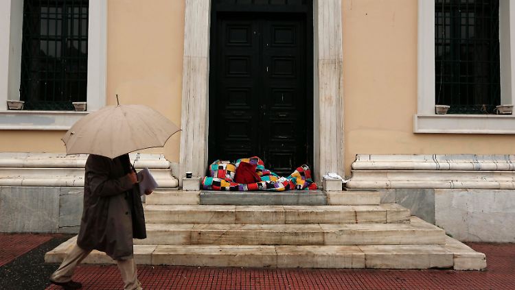 Die Krise prägt auch das Straßenbild in Athen.