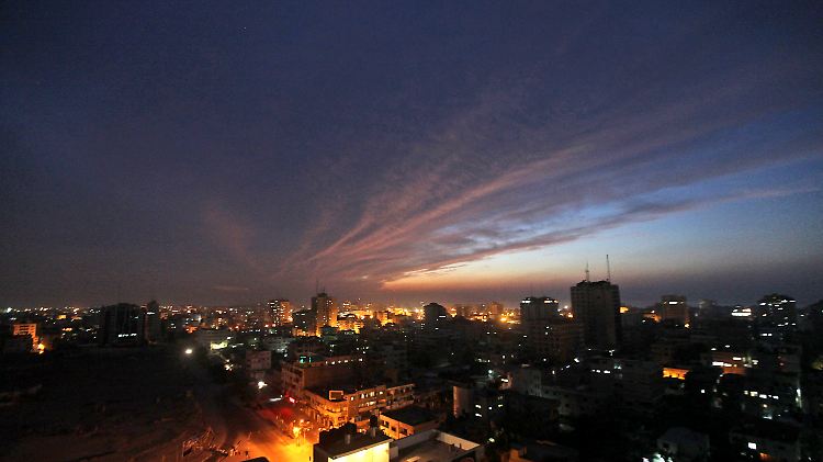 Gaza am Abend.
