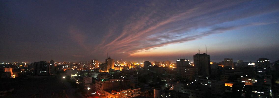 Gaza am Abend.