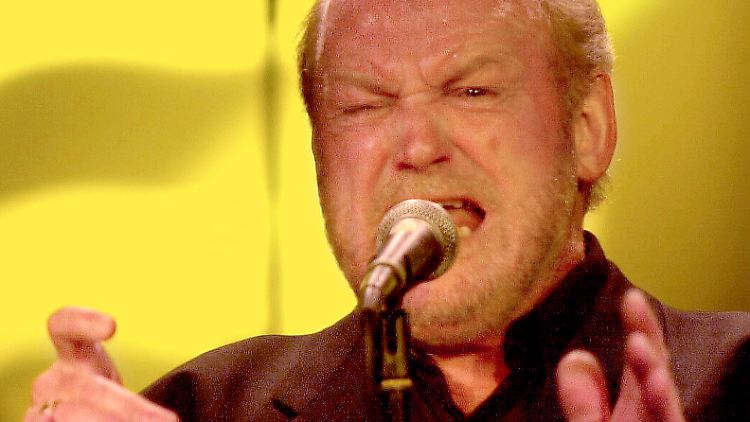 Joe Cocker auf der Bühne.