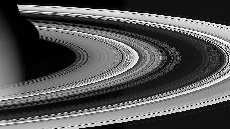 Die Raumsonde "Cassini" machte die Aufnahme von den Ringen um den Saturn.