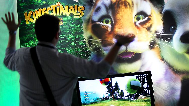 Berührungsfreies Streicheln: Der Titel "Kinectimals" zählt zu den Flaggschiffspielen der Xbox Kinect.
