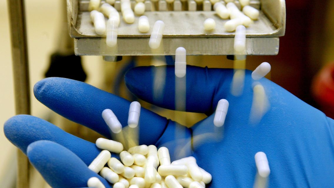 Arzneimittel-Produktion bei Stada im hessischen Bad Vilbel.
