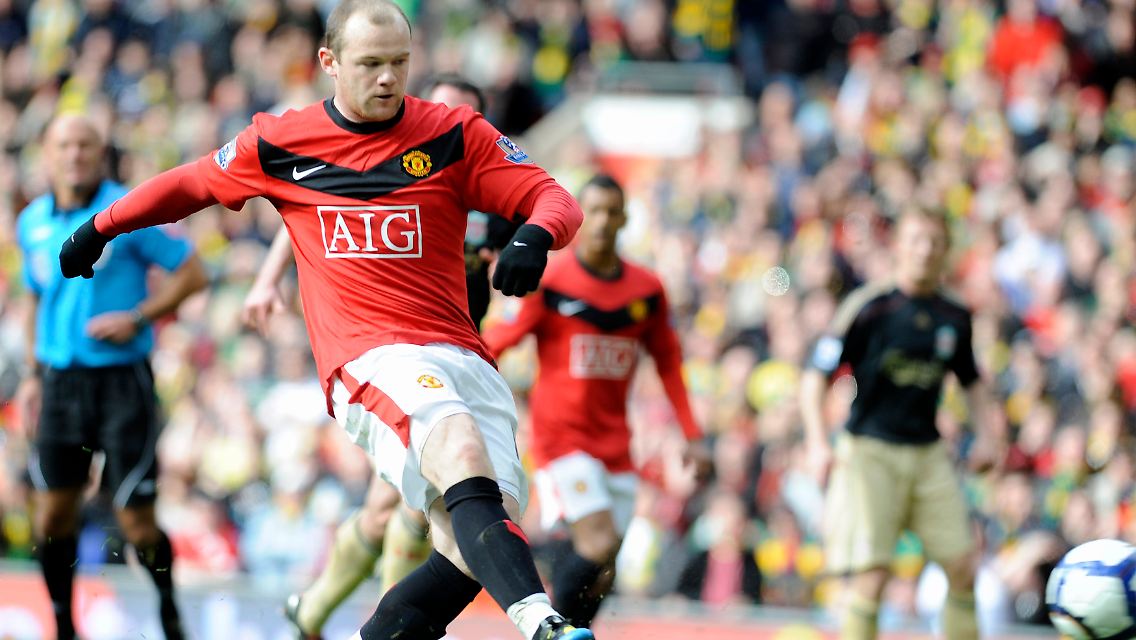 Wayne Rooney erzielte gegen Liverpool sein 26. Saisontor.