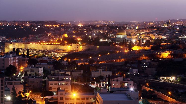 Jerusalem bei Nacht. Der Status von Ost-Jerusalem blockiert den Friedensprozess.