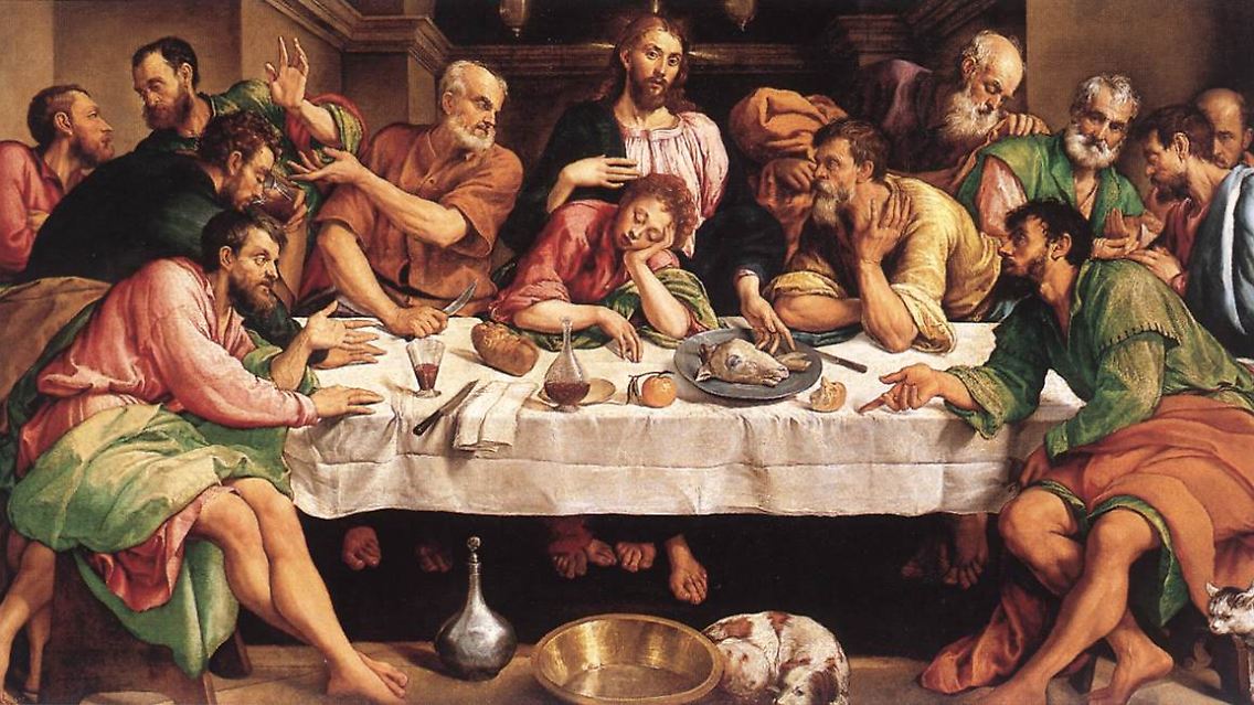 "Das letzte Abendmahl" des Malers Jacopo Bassano stammt aus dem Jahre 1542.