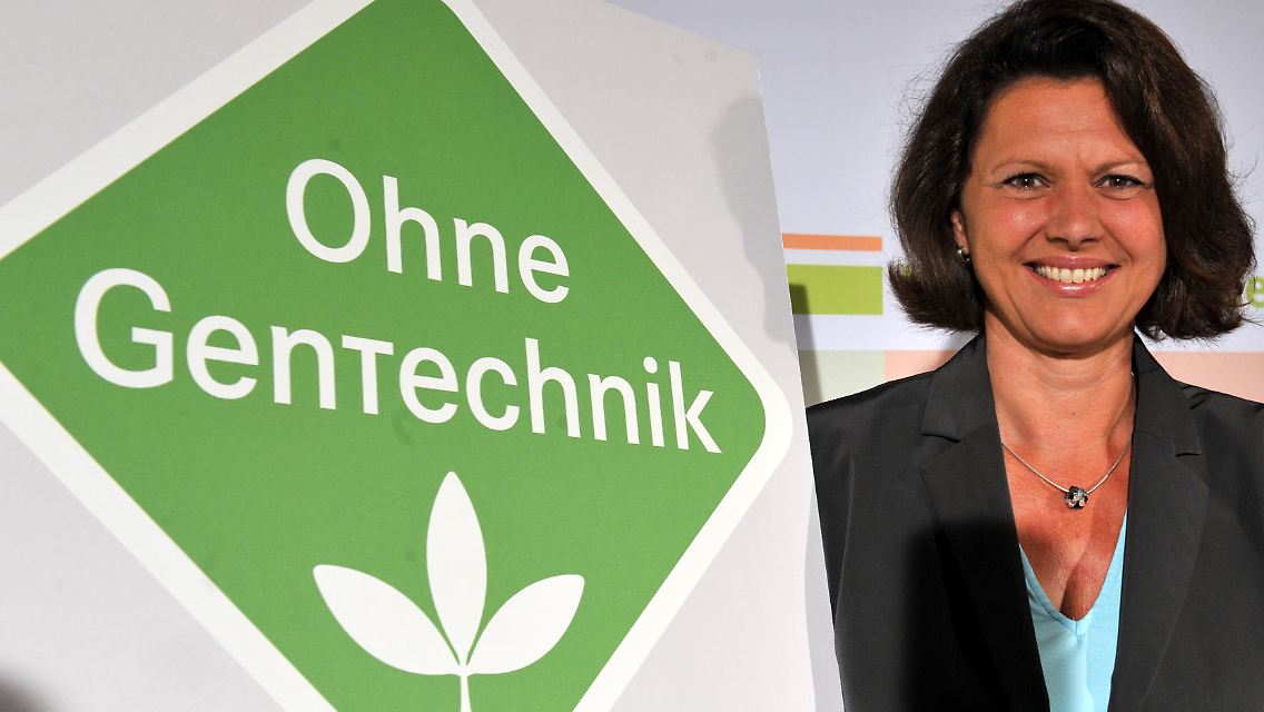 Aigner stellte im August 2009 das einheitliche Logo "Ohne Gentechnik" vor.