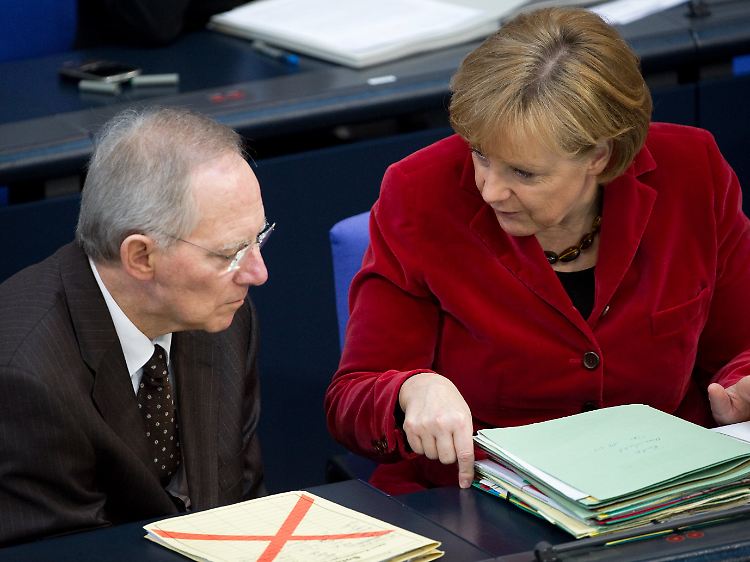 Klarer Standpunkt zum Zeitplan: Kanzlerin Merkel und Finanzminister Schäuble.