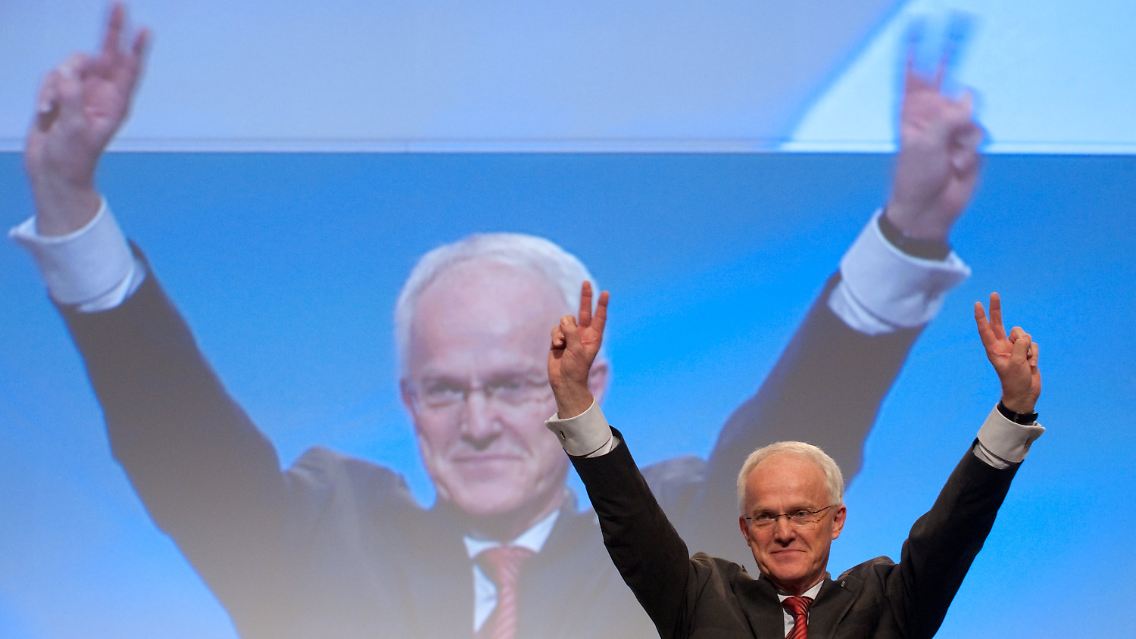 Rüttgers verströmt Optimismus: Am 9. Mai ist in NRW Landtagswahl.