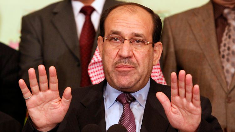 Al-Maliki kündigt nach Verkündigung des Wahlergebnisses an, den Ausgang nicht zu akzeptieren.