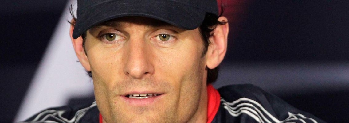 Um Fassung bemüht: Mark Webber.
