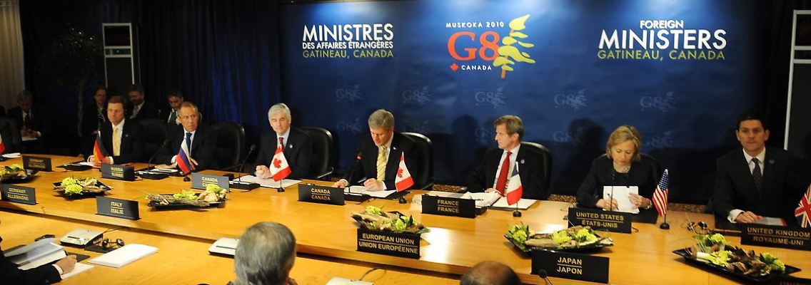 Die G8-Runde in Ottawa.