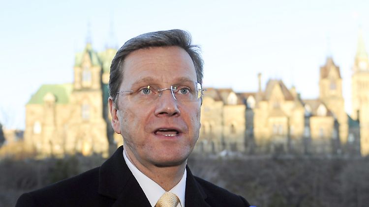 Bundesaußenminister Westerwelle: G8 muss mit einer Stimme sprechen.