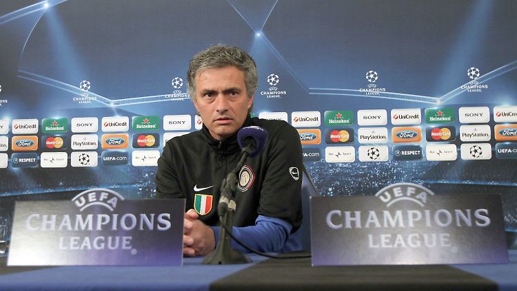 Inter-Trainer Jose Mourinho soll die Italiener ins Endspiel führen, das dann natürlich nicht verloren werden darf.