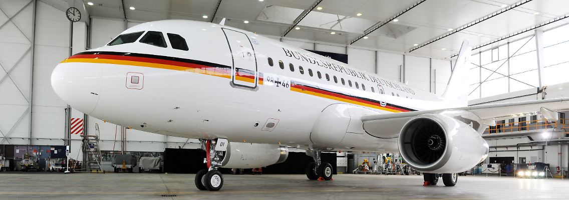 Die Luftwaffe übernimmt den ersten von zwei neuen Airbus A319, der 44 Passagieren Platz bietet.