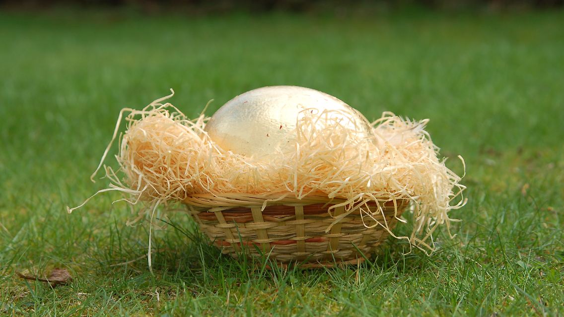 Zu Ostern überwiegt die grüne Farbe.