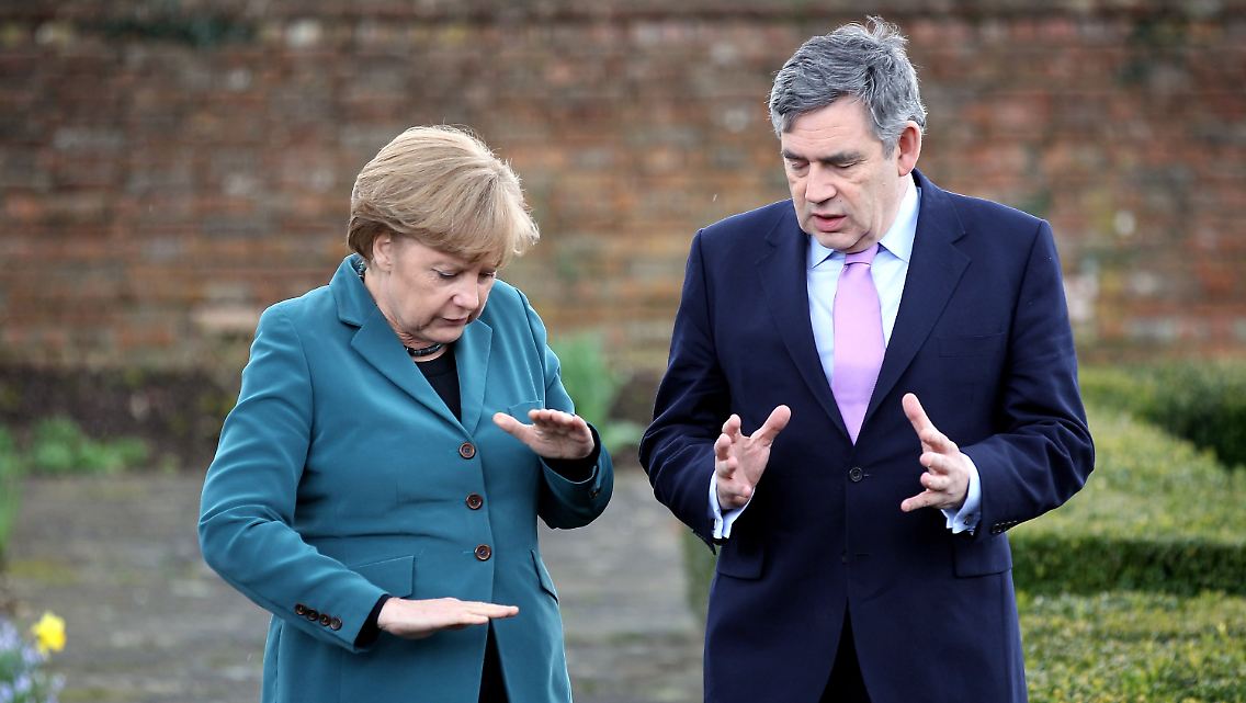 Großbritanniens Premier Brown: Die globale Bankenabgabe kommt. Frankreich und Deutschland sitzen bereits mit im Boot.