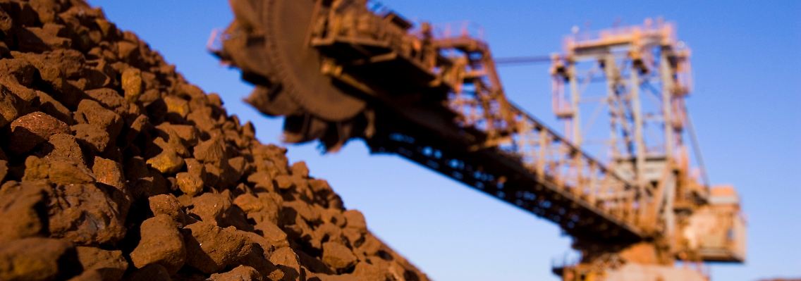 Eisenerzabbau in Australien.