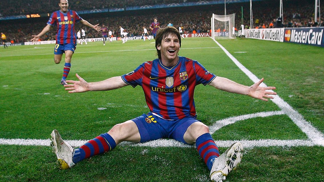 Viererpack: Lionel Messi zeigte gegen Arsenal eindrucksvoll, warum er Weltfußballer ist.