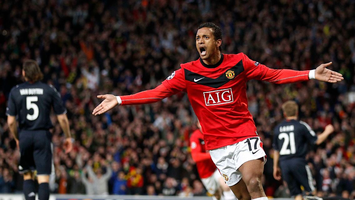 Der Portugiese Nani hatte in der 7. Minute per Hacke zum 2:0 für Manchester vollendet, in der 41. Minute legte er noch ein Tor nach. Es reichte nicht.