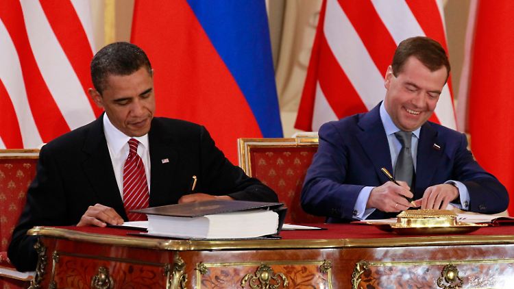 Obama und Medwedew haben mit ihrer Unterschrift Geschichte geschrieben.
