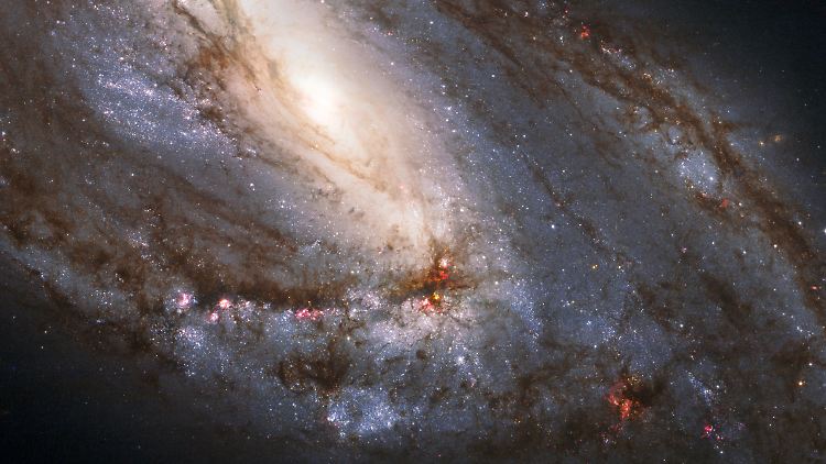 Hubble lichtet M66 ab, eine Galaxie mit zahlreichen Supernova-Explosionen.