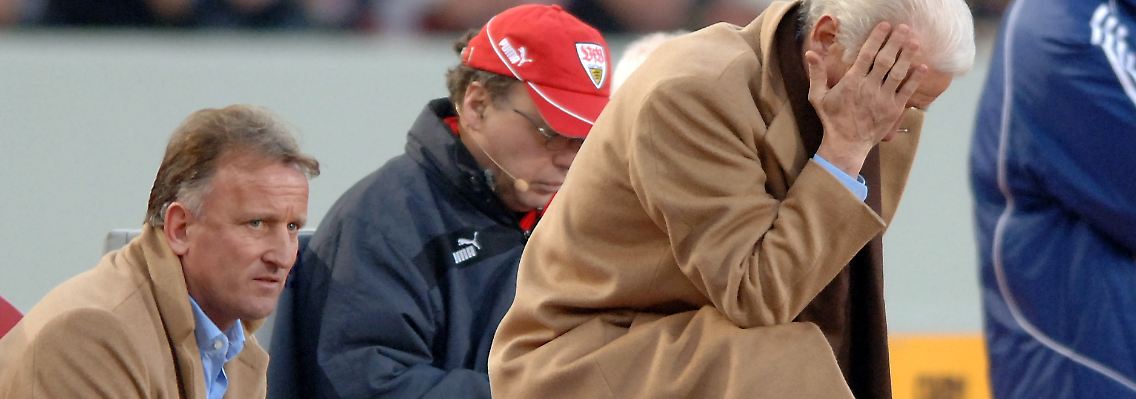 Ton in Ton: Andreas Brehme und Giovanni Trapattoni in Stuttgart.