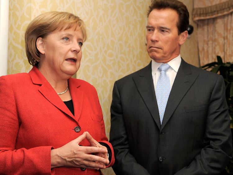 Zu Besuch bei Schwarzenegger: Merkel will die Möglichkeiten einer engeren Zusammenarbeit mit Kalifornien ausloten.