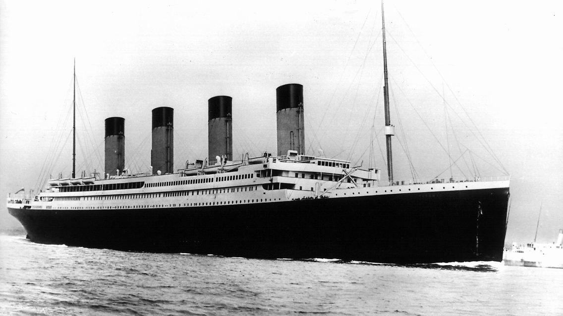Im April 1912 legte die Titanic in Belfast ab.