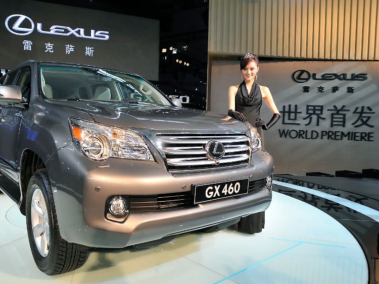 Der Lexus GX 460, hier bei seiner Weltpremiere auf der Automesse im chinesischen Guangzhou.