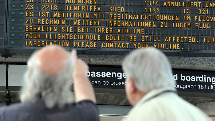 Der normale Flugbetrieb wird wohl erst in zwei Tagen wieder möglich sein.