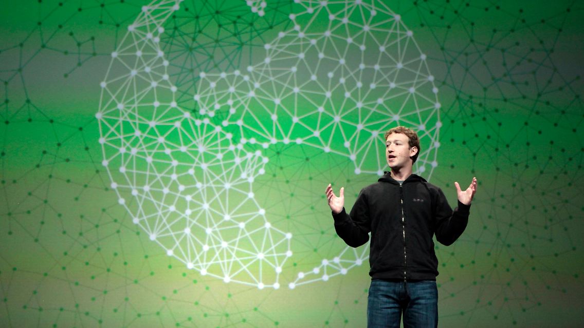 Mark Zuckerberg strebt die Webherrschaft an.