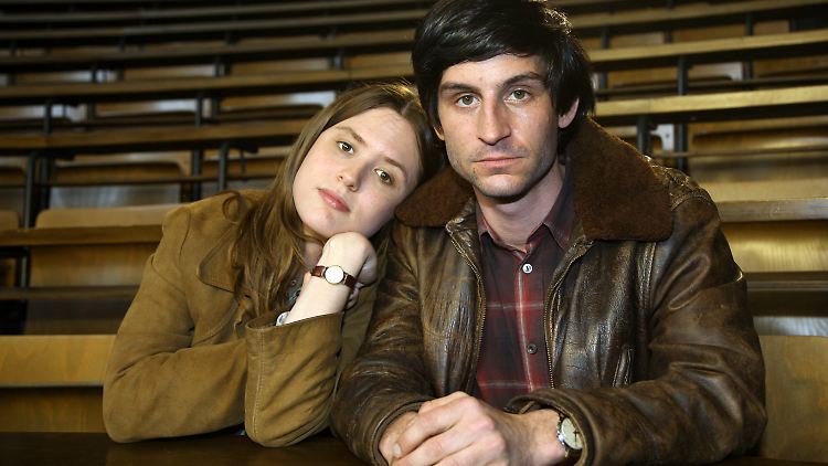 Gretchen ud Rudi Dutschke - im film von Emily Cox und Christoph Bach dargestellt. 