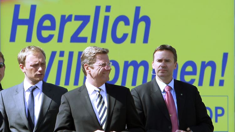Westerwelle sah am Freitag schon mal nach dem Rechten auf dem Parteitagsgelände.