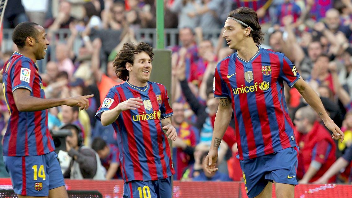 Zlatan Ibrahimovic besiegelte den Barça-Sieg mit seinem Tor zum 3:1-Endstand.