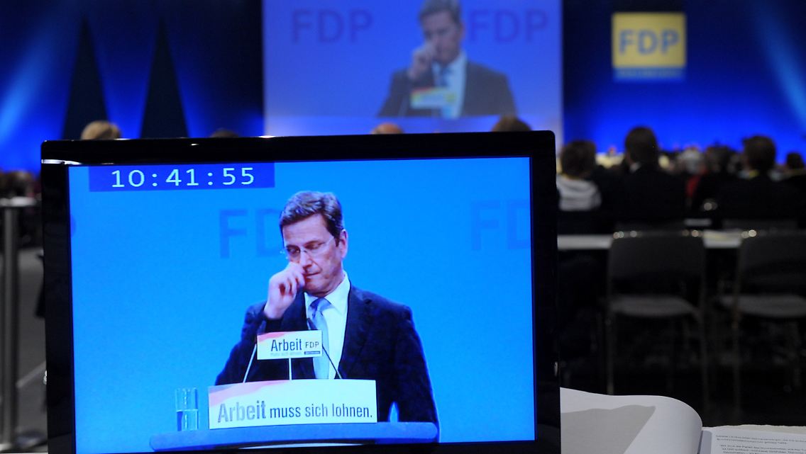 Westerwelle präsentierte sich ungewohnt demütig.