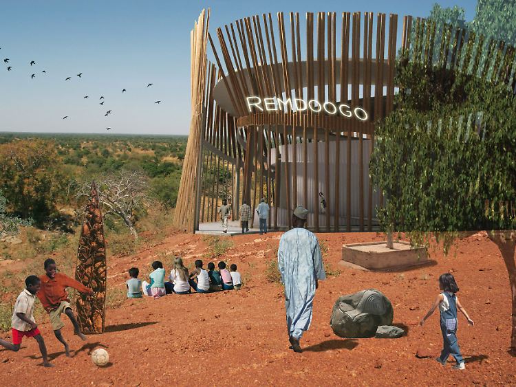 So soll es einmal aussehen, das Operndorf in Burkina Faso (Computeranimation).