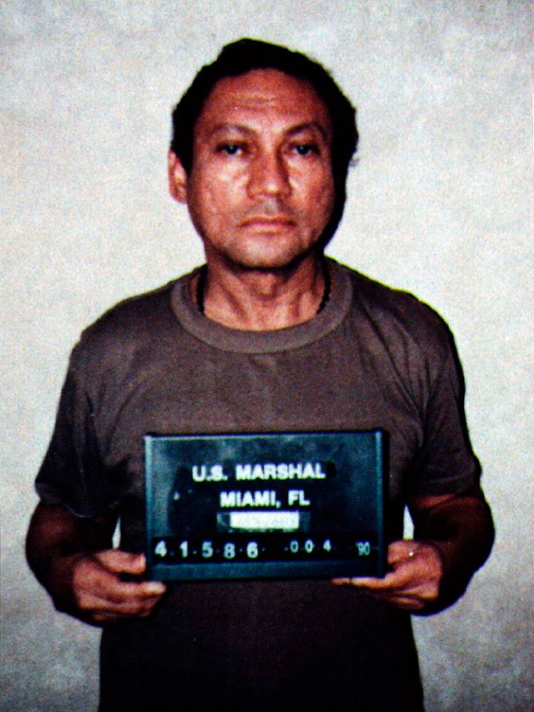 US-Polizeifoto von Noriega.