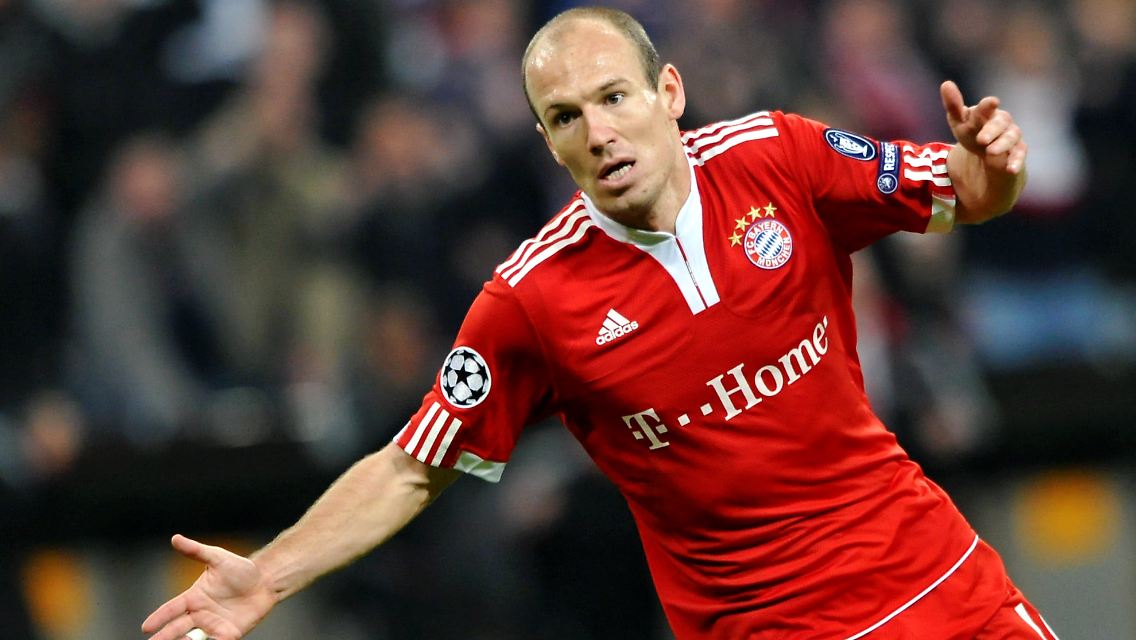 Da freut er sich: Arjen Robben nach seinem Tor im Hinspiel.